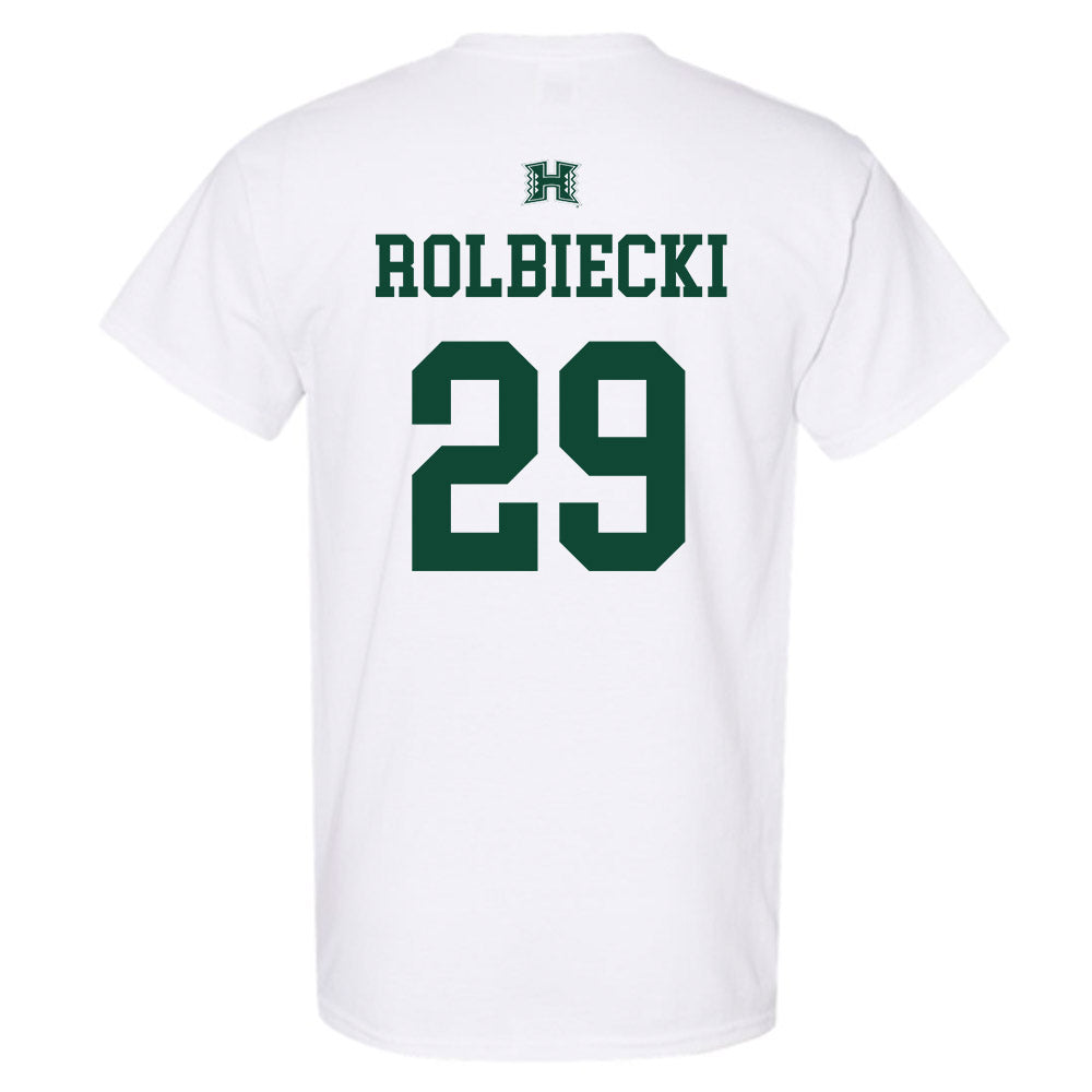 Hawaii - NCAA Baseball : Evan Rolbiecki - Sports Shersey T-Shirt-1