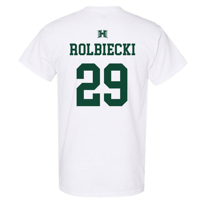 Hawaii - NCAA Baseball : Evan Rolbiecki - Sports Shersey T-Shirt-1