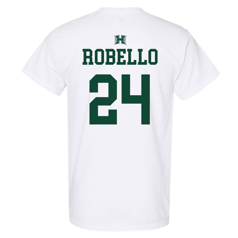 Hawaii - NCAA Baseball : Hekili Robello - Sports Shersey T-Shirt-1