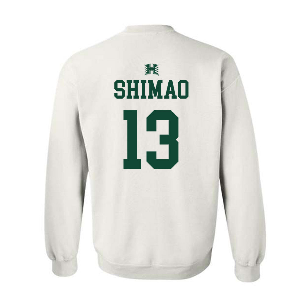 Hawaii - NCAA Baseball : Tate Shimao - Sports Shersey Crewneck Sweatshirt-1