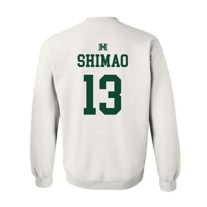 Hawaii - NCAA Baseball : Tate Shimao - Sports Shersey Crewneck Sweatshirt-1