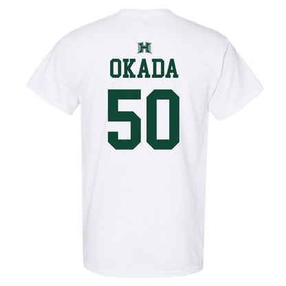 Hawaii - NCAA Baseball : Caleb Okada - Sports Shersey T-Shirt-1