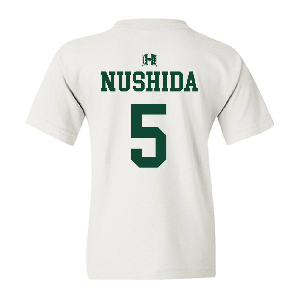 Hawaii - NCAA Baseball : Draven Nushida - Sports Shersey Youth T-Shirt-1