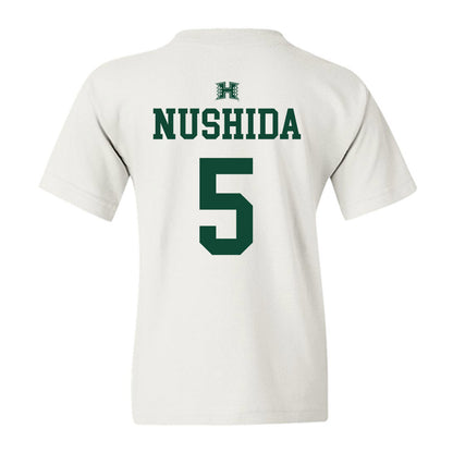 Hawaii - NCAA Baseball : Draven Nushida - Sports Shersey Youth T-Shirt-1