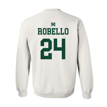 Hawaii - NCAA Baseball : Hekili Robello - Sports Shersey Crewneck Sweatshirt-1