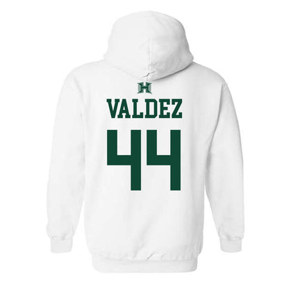 Hawaii - NCAA Baseball : Derek Valdez - Sports Shersey Hooded Sweatshirt-1
