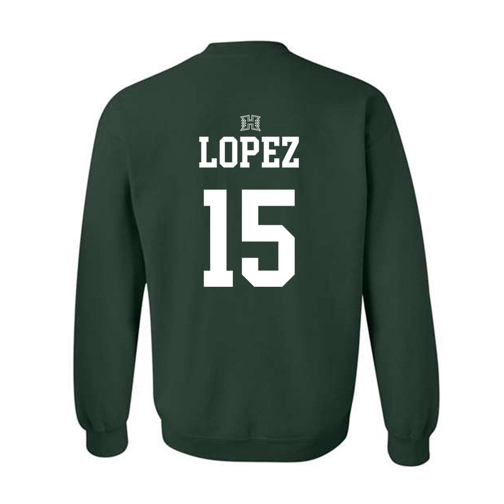 Hawaii - NCAA Women's Volleyball : Leilani Lopez - Classic Shersey Crewneck Sweatshirt-1