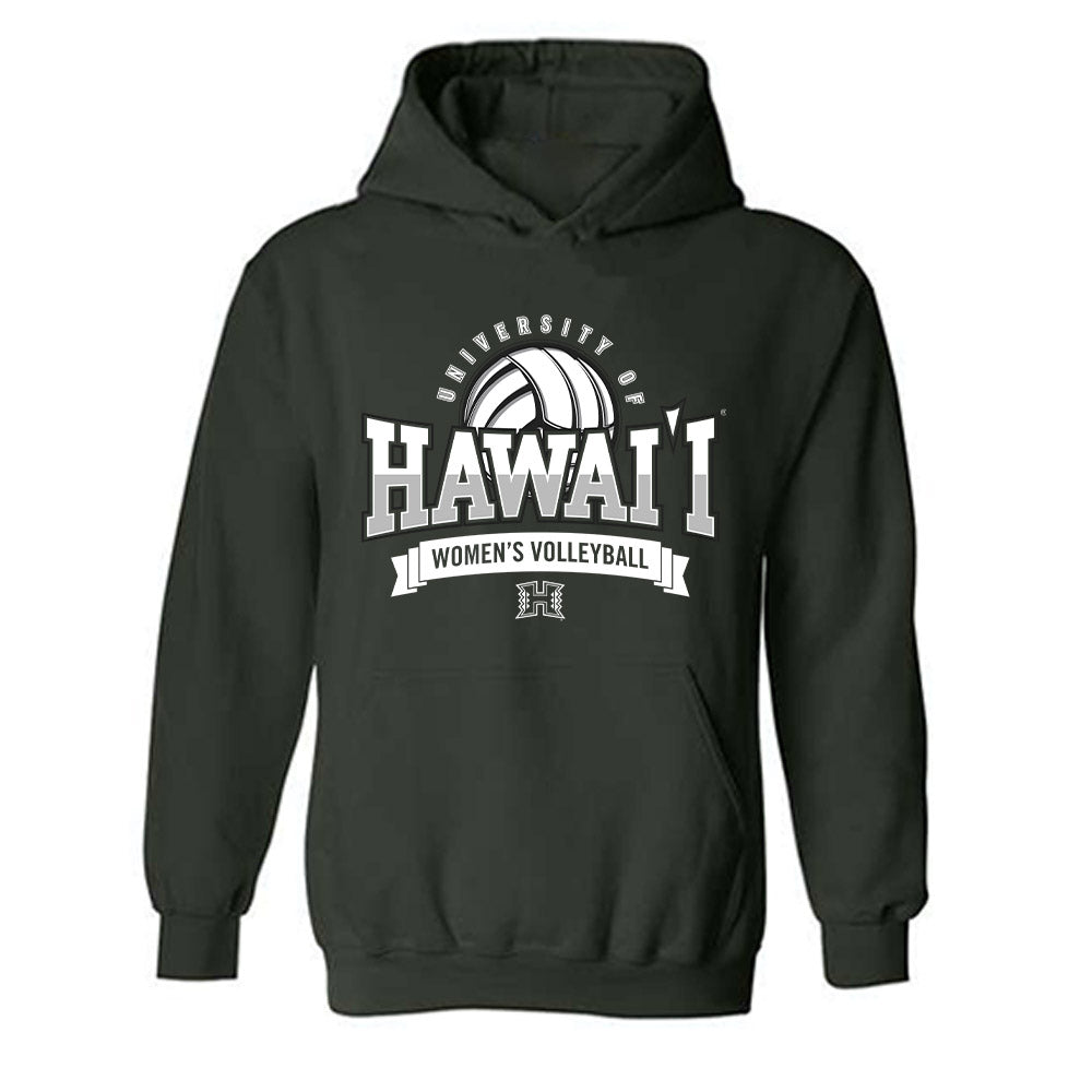 Hawaii - NCAA Women's Volleyball : Stella Adeyemi - Classic Shersey Hooded Sweatshirt-0