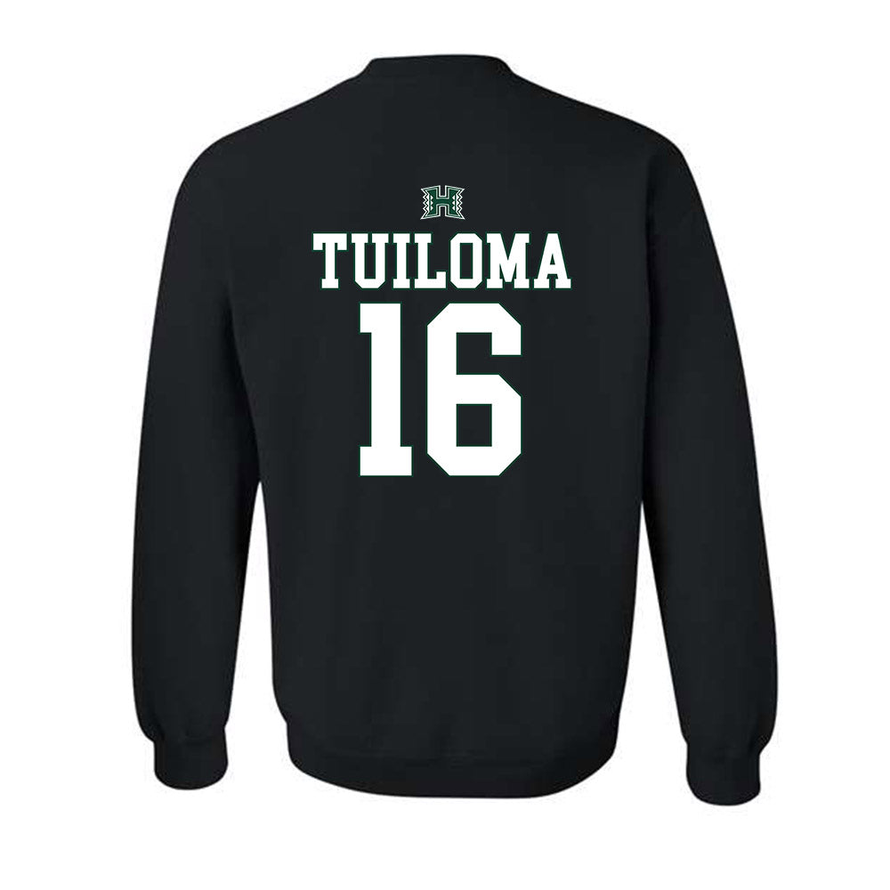 Hawaii - NCAA Softball : Kayara Tuiloma - Sports Shersey Crewneck Sweatshirt-1