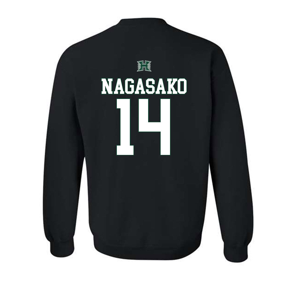 Hawaii - NCAA Softball : Bailey Nagasako - Sports Shersey Crewneck Sweatshirt-1