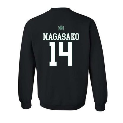 Hawaii - NCAA Softball : Bailey Nagasako - Sports Shersey Crewneck Sweatshirt-1