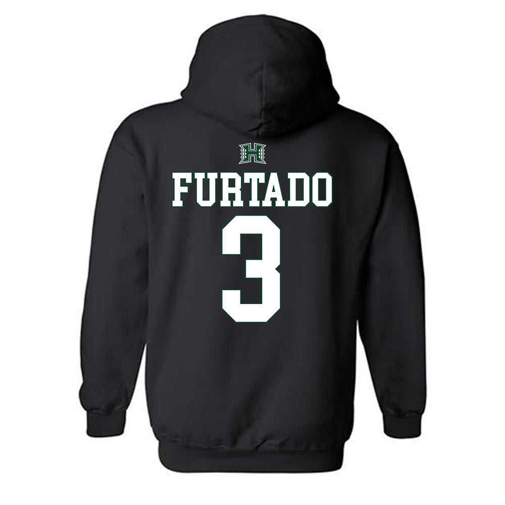 Hawaii - NCAA Softball : Rhea Furtado - Sports Shersey Hooded Sweatshirt-1