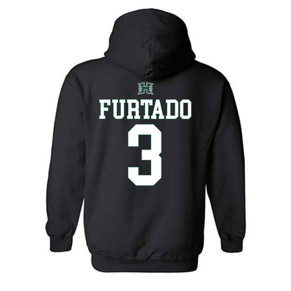 Hawaii - NCAA Softball : Rhea Furtado - Sports Shersey Hooded Sweatshirt-1