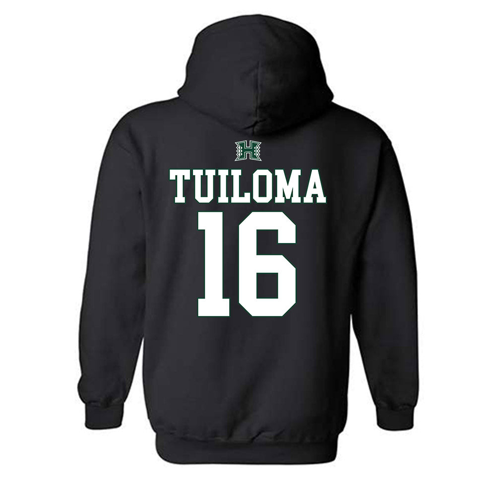 Hawaii - NCAA Softball : Kayara Tuiloma - Sports Shersey Hooded Sweatshirt-1