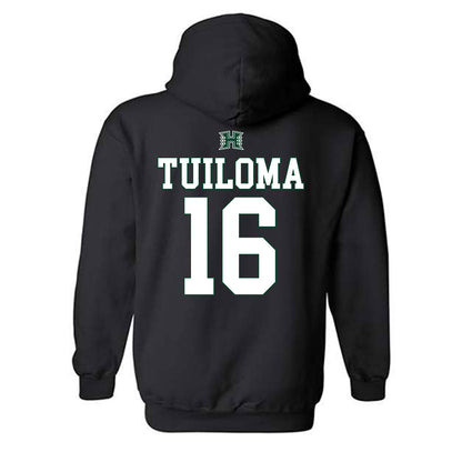 Hawaii - NCAA Softball : Kayara Tuiloma - Sports Shersey Hooded Sweatshirt-1