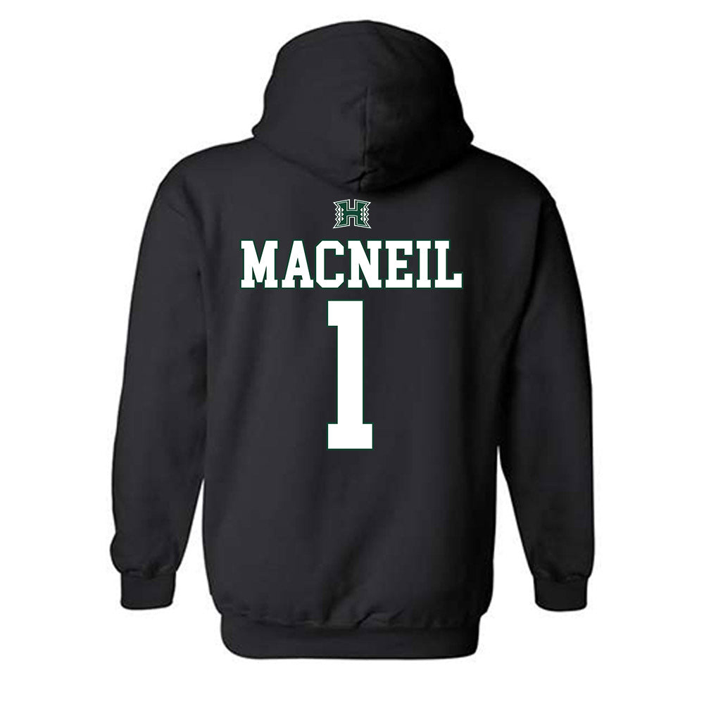 Hawaii - NCAA Softball : Maryn Macneil - Sports Shersey Hooded Sweatshirt-1