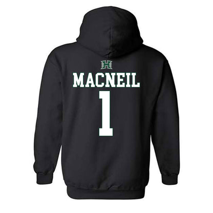 Hawaii - NCAA Softball : Maryn Macneil - Sports Shersey Hooded Sweatshirt-1