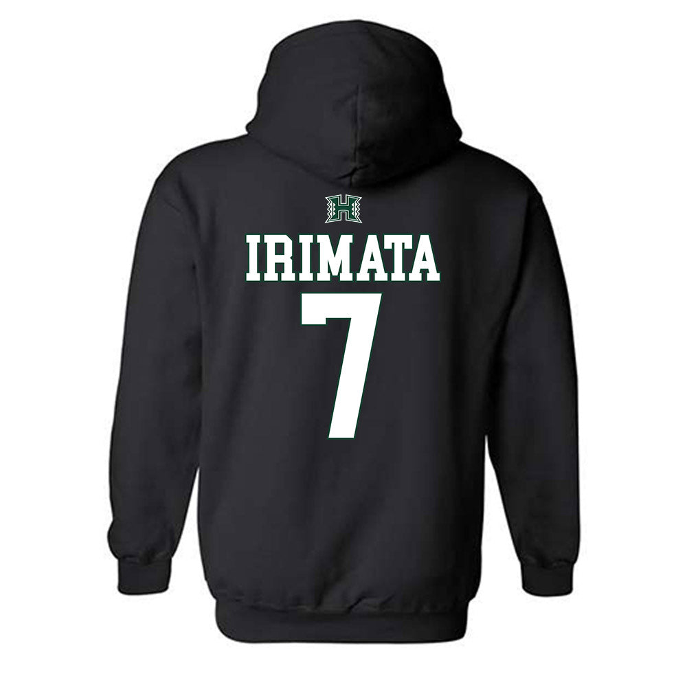 Hawaii - NCAA Softball : Taryn Irimata - Sports Shersey Hooded Sweatshirt-1