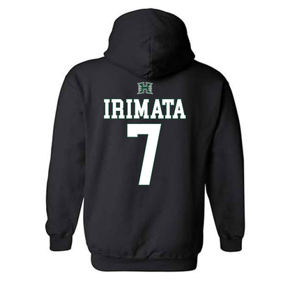 Hawaii - NCAA Softball : Taryn Irimata - Sports Shersey Hooded Sweatshirt-1