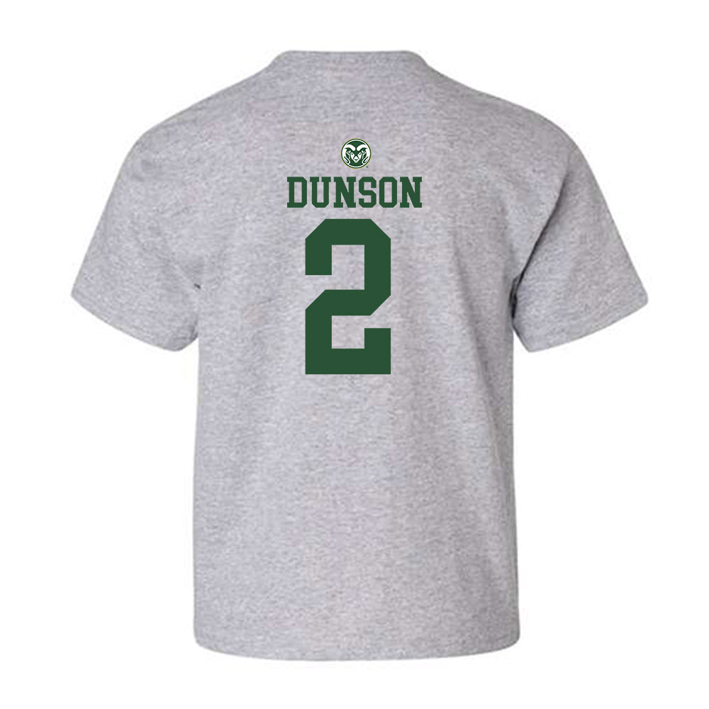 Colorado State - NCAA Men's Basketball : Pops Dunson - Youth T-Shirt-1