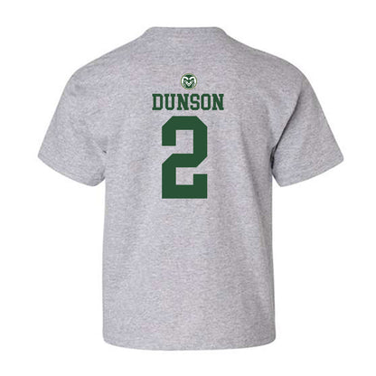 Colorado State - NCAA Men's Basketball : Pops Dunson - Youth T-Shirt-1