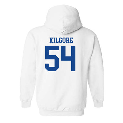 SMU - NCAA Football : Alexander Kilgore - White Hooded Sweatshirt-1