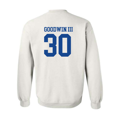 SMU - NCAA Football : Kenneth Goodwin III - White Crewneck Sweatshirt-1