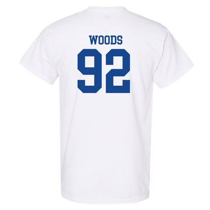 SMU - NCAA Football : Hudson Woods - White T-Shirt-1