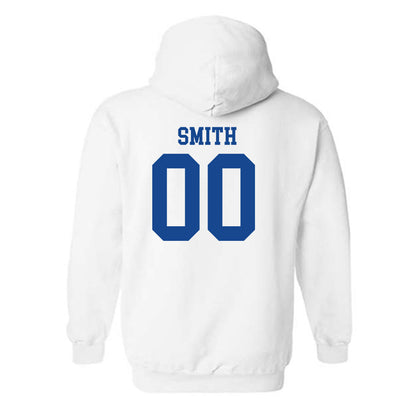 SMU - NCAA Football : Wyat Smith - White Hooded Sweatshirt-1
