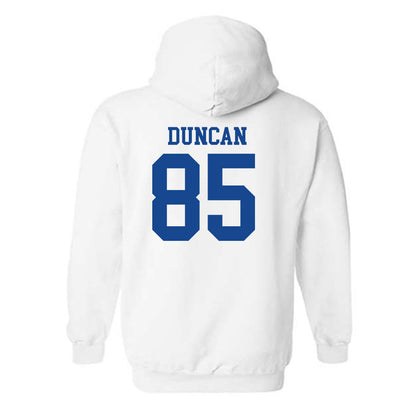 SMU - NCAA Football : Davon Duncan - White Hooded Sweatshirt-1