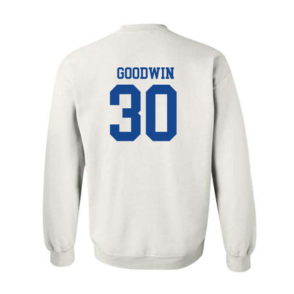 SMU - NCAA Football : Kenneth Goodwin - White Crewneck Sweatshirt-1