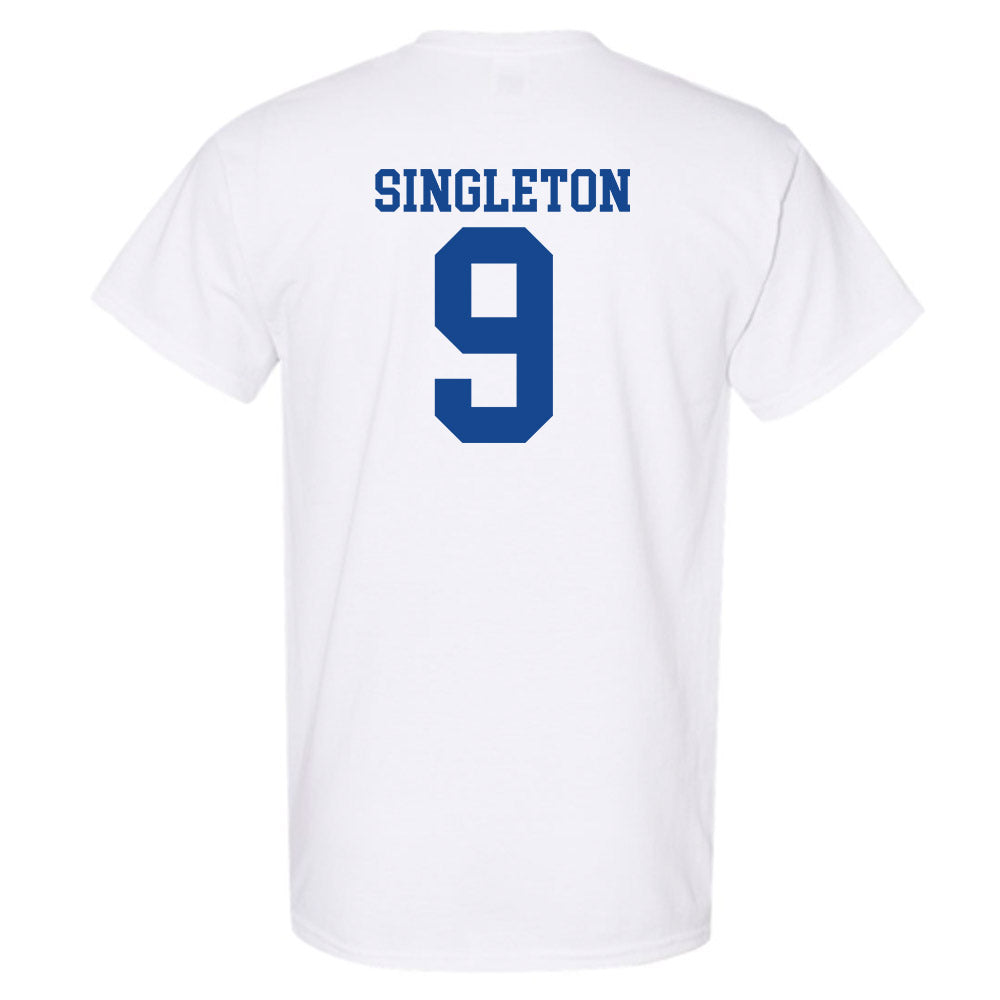 SMU - NCAA Football : Ira Singleton - White T-Shirt-1