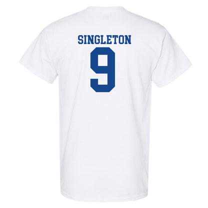 SMU - NCAA Football : Ira Singleton - White T-Shirt-1