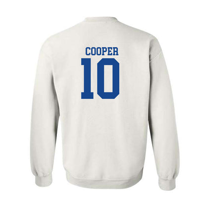 SMU - NCAA Football : Jalen Cooper - White Crewneck Sweatshirt-1