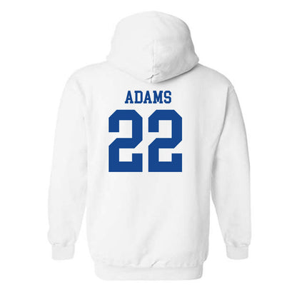 SMU - NCAA Football : Jordyn Adams - White Hooded Sweatshirt-1