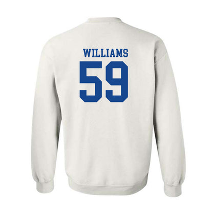 SMU - NCAA Football : Pj Williams - White Crewneck Sweatshirt-1