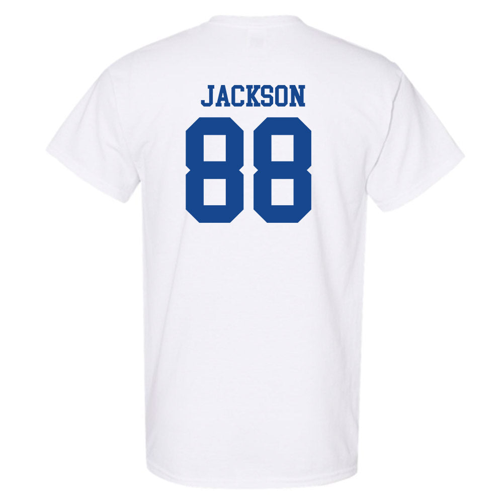 SMU - NCAA Football : Trey Jackson - White T-Shirt-1