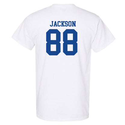 SMU - NCAA Football : Trey Jackson - White T-Shirt-1
