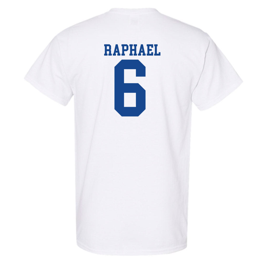 SMU - NCAA Football : Kendrick Raphael - White T-Shirt-1