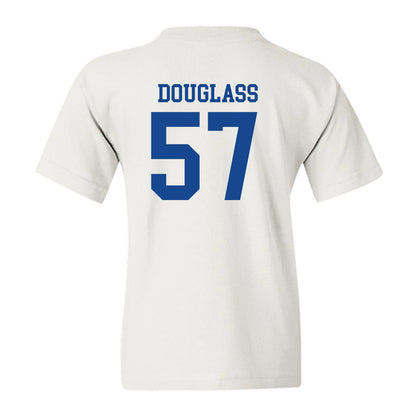 SMU - NCAA Football : Henry Douglass - White Youth T-Shirt-1