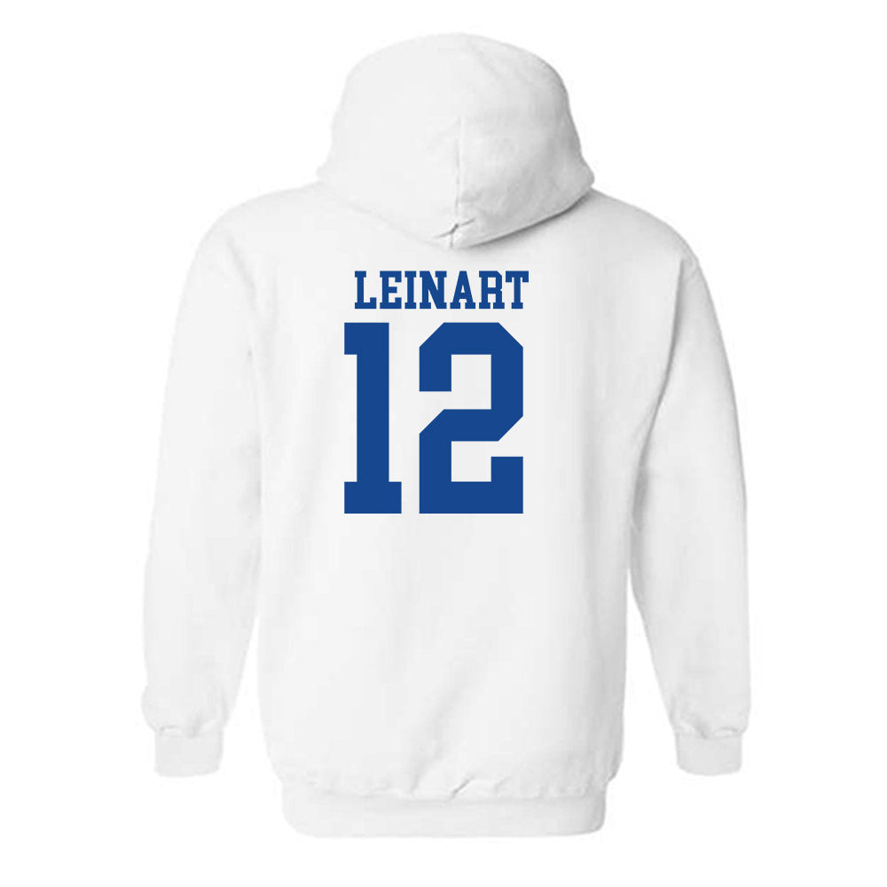 SMU - NCAA Football : Cole Leinart - White Hooded Sweatshirt-1