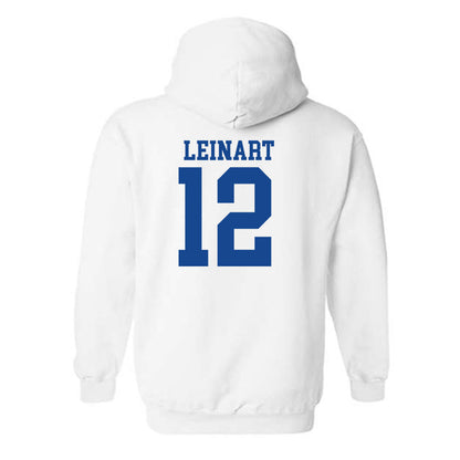 SMU - NCAA Football : Cole Leinart - White Hooded Sweatshirt-1