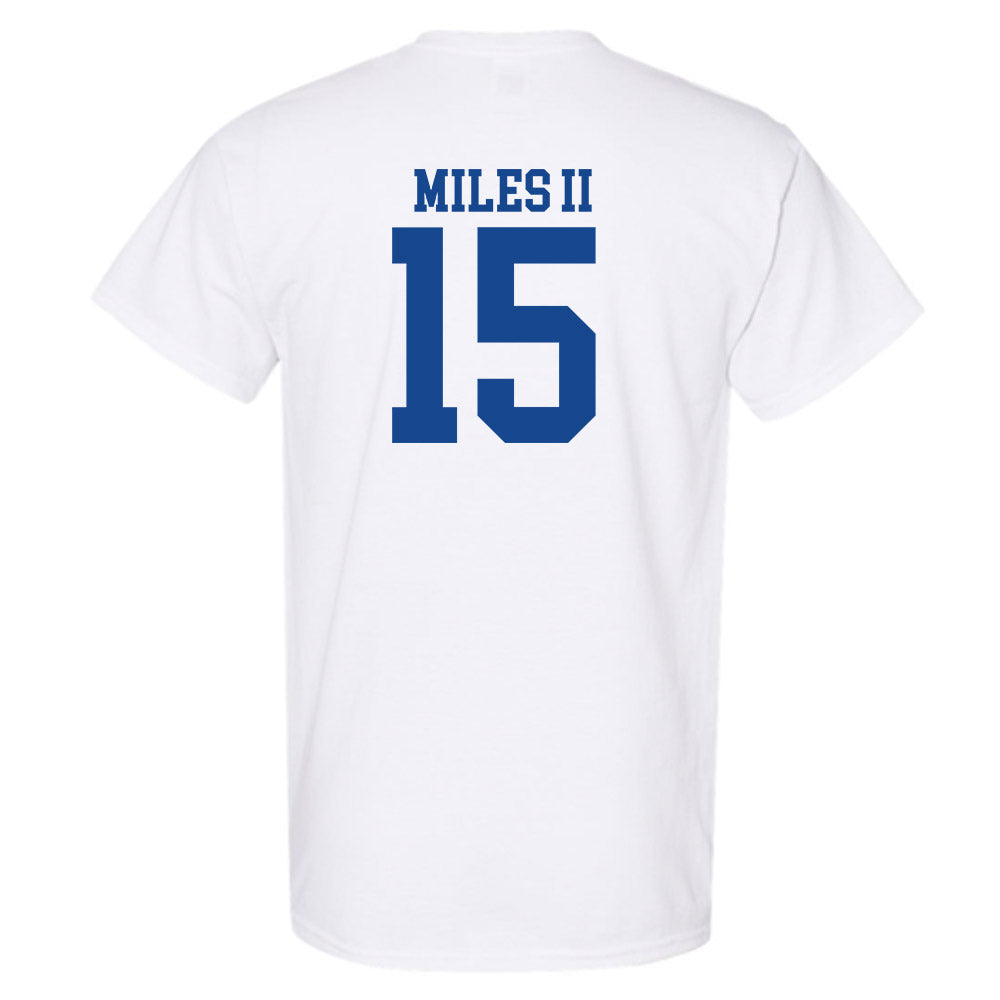SMU - NCAA Football : Aljour Miles II - White T-Shirt-1