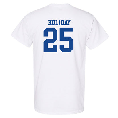 SMU - NCAA Football : Javion Holiday - White T-Shirt-1