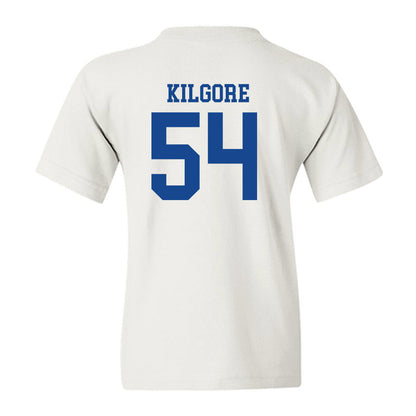 SMU - NCAA Football : Alexander Kilgore - White Youth T-Shirt-1