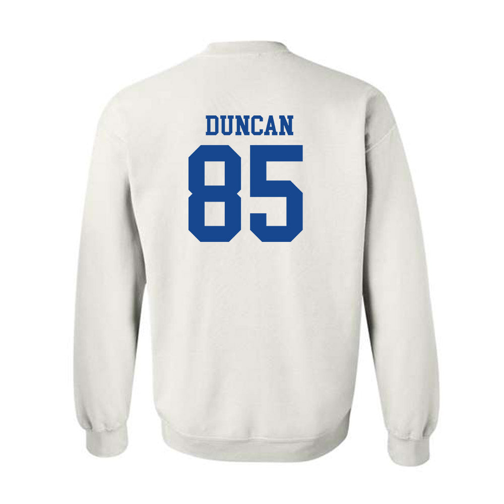 SMU - NCAA Football : Davon Duncan - White Crewneck Sweatshirt-1