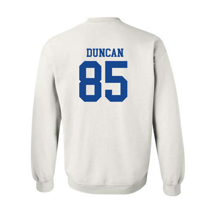 SMU - NCAA Football : Davon Duncan - White Crewneck Sweatshirt-1