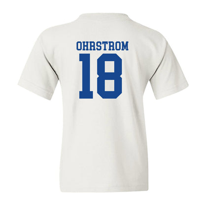 SMU - NCAA Football : Theodor Ohrstrom - White Youth T-Shirt-1