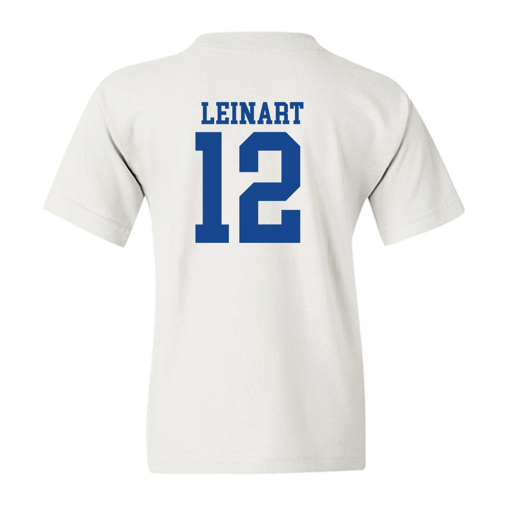 SMU - NCAA Football : Cole Leinart - White Youth T-Shirt-1
