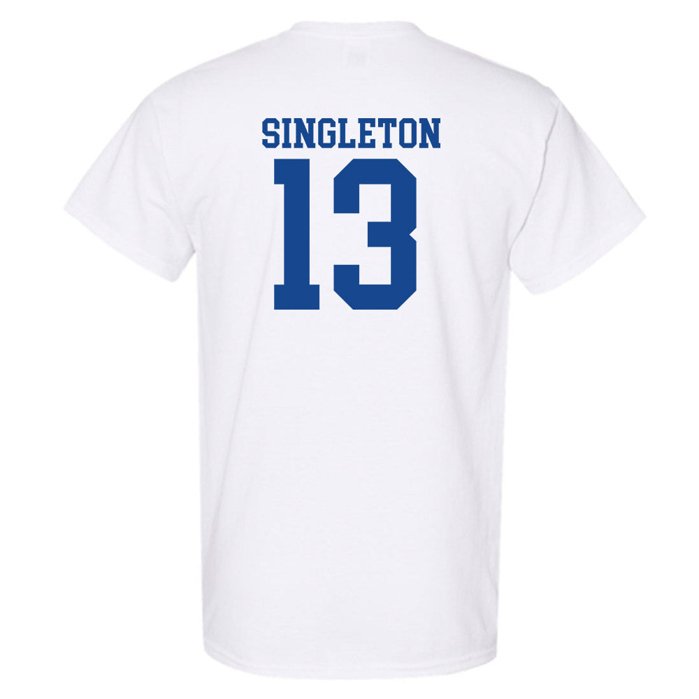 SMU - NCAA Football : Daylon Singleton - White T-Shirt-1